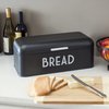 Hds Trading Metal Bread Box, Black ZOR96009